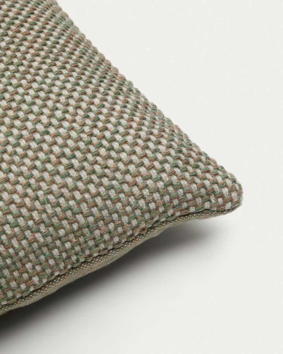 Housse de coussin Eriam 100% PET verte 50 x 50 cm