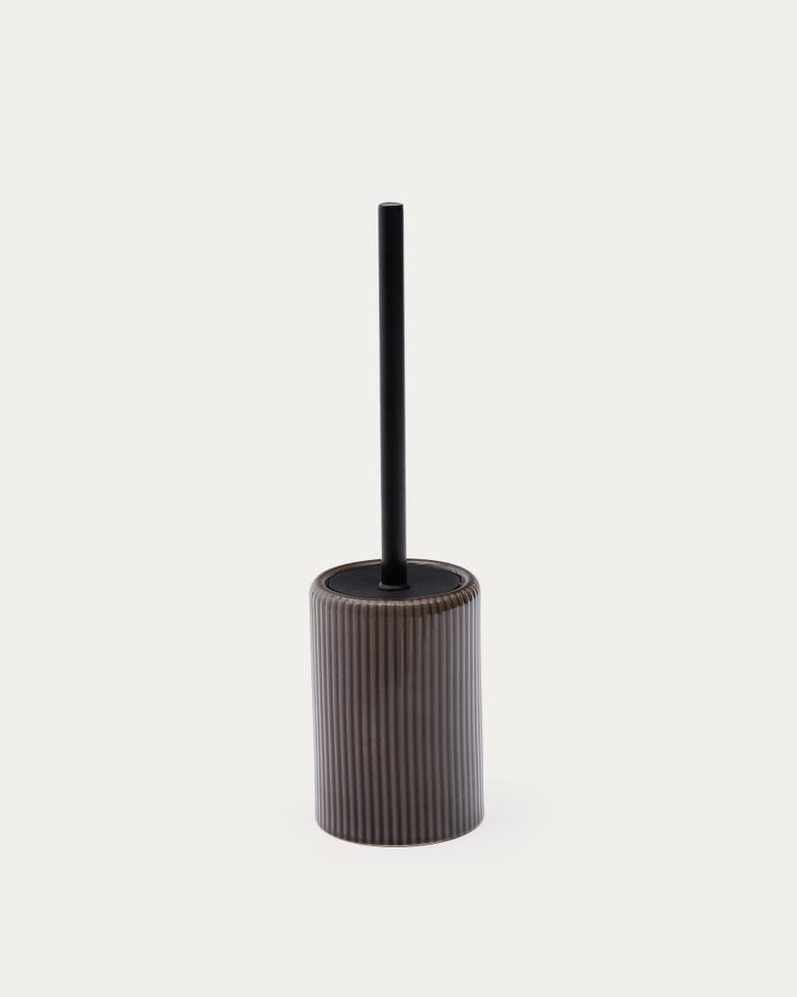 Selime brown stoneware toilet brush