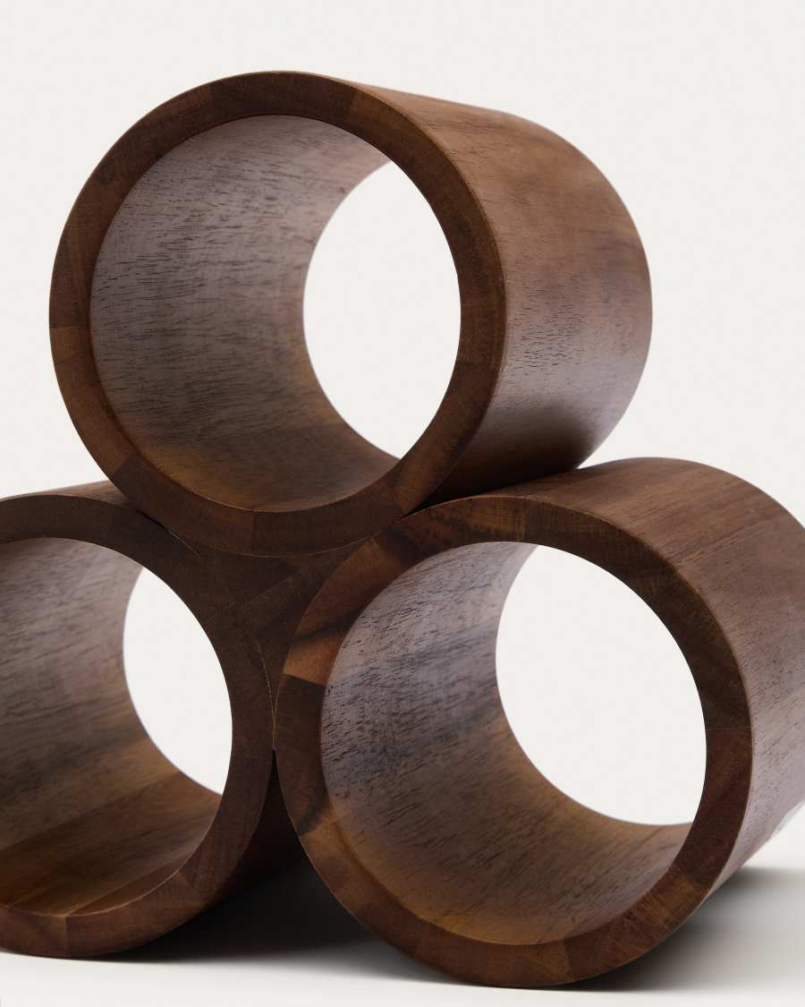 Sesilu small bottle rack in FSC 100% acacia wood