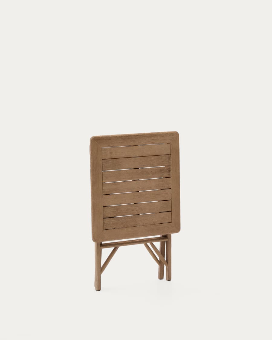 Dandara folding table in FSC 100% solid acacia wood 66 x 66cm