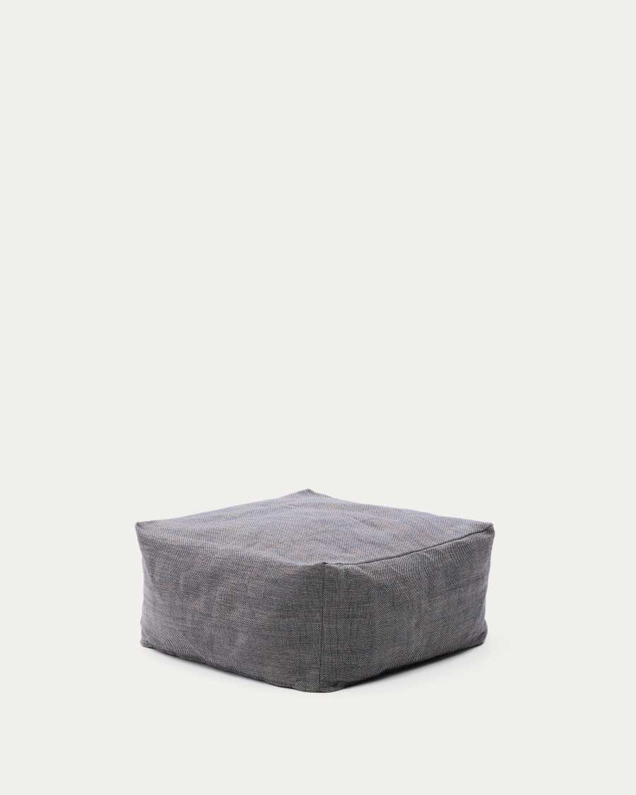 Pouf Vedell 100% PET dark blue 60 x 60 x 30 cm