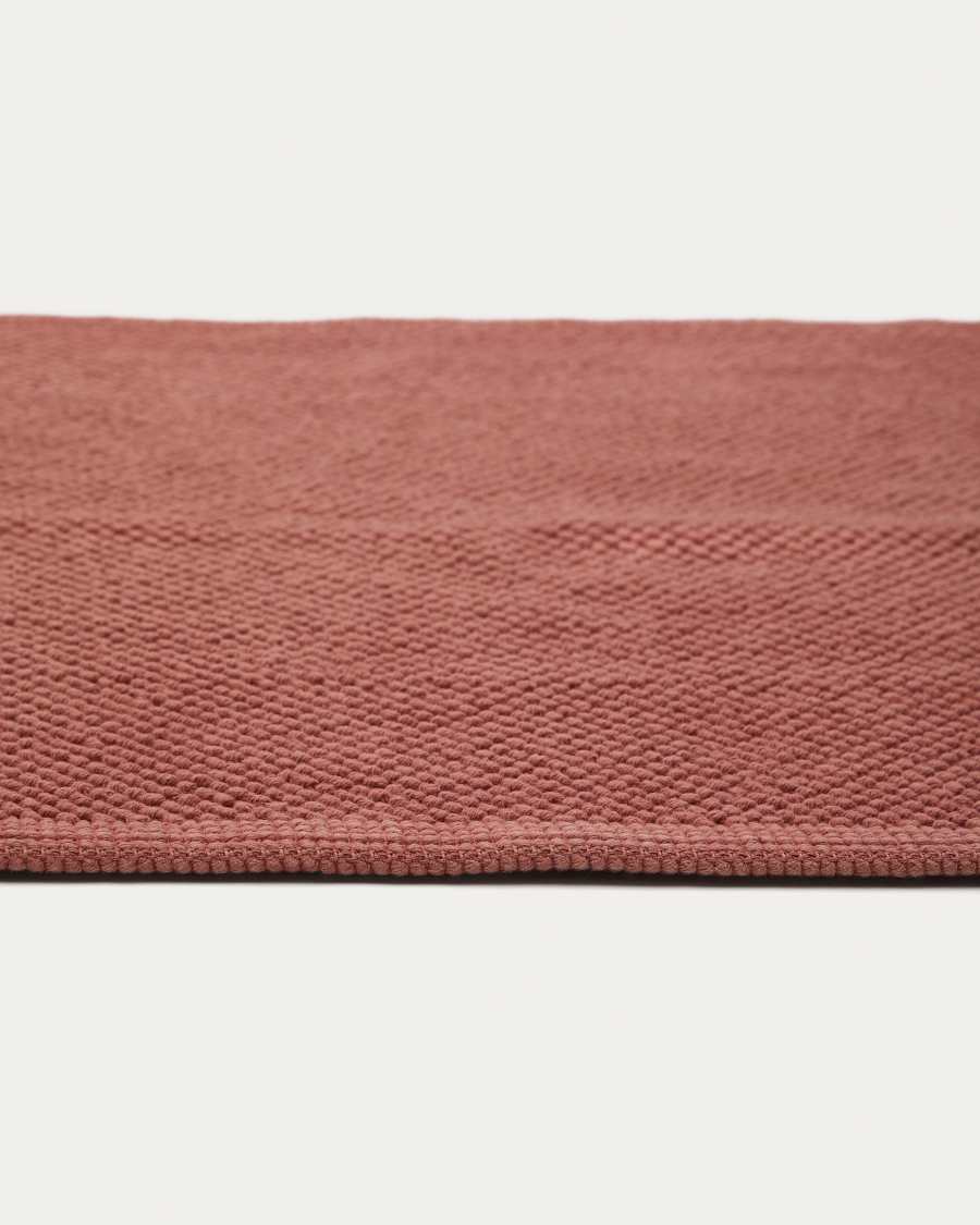 Badematte Erona 100% recycelte Baumwolle Terrakotta 50 x 70 cm