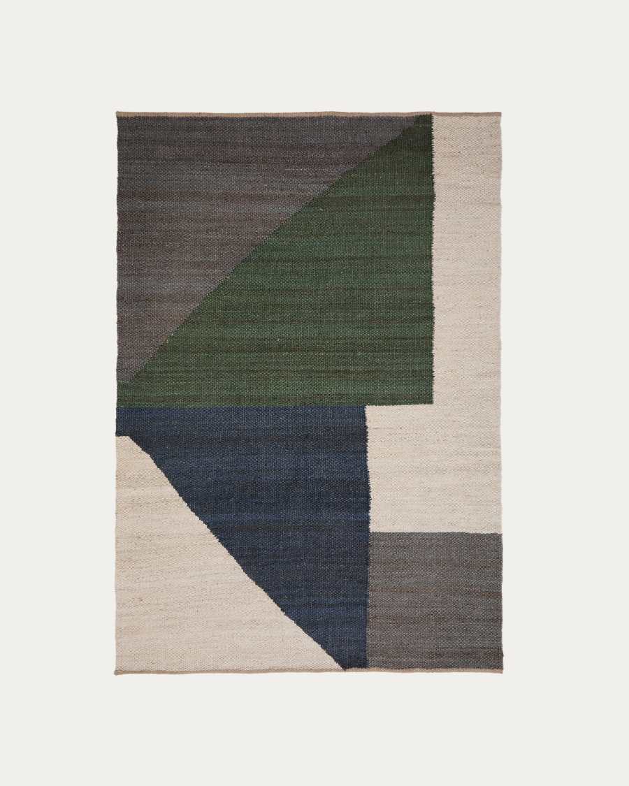 Teron multicoloured jute rug 200 x 300cm