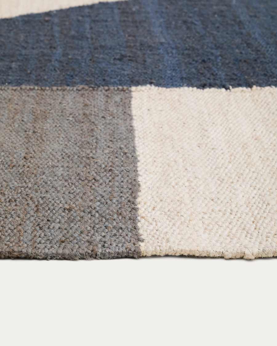 Teron multicoloured jute rug 200 x 300cm