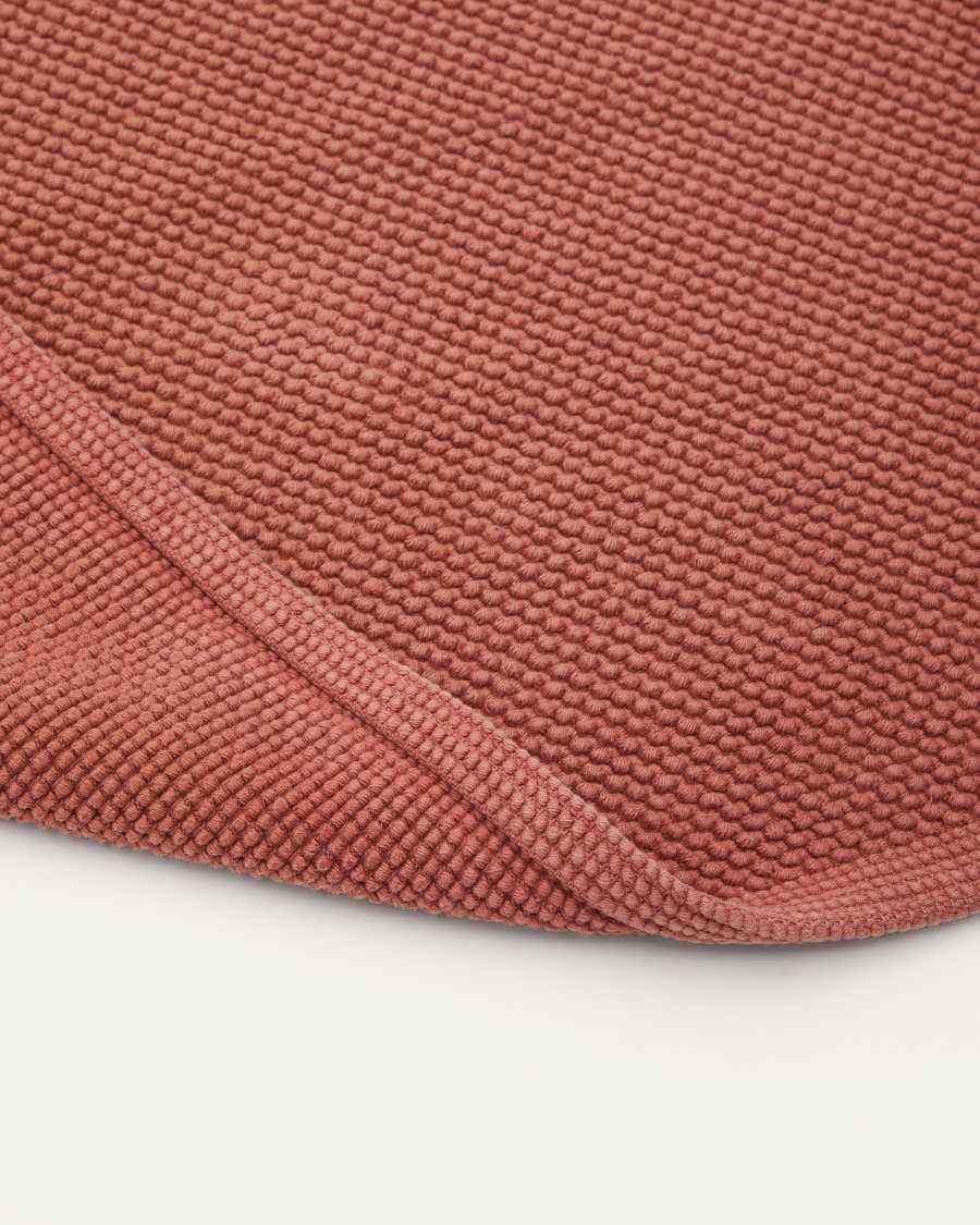 Badematte Erona 100% recycelte Baumwolle Terrakotta 50 x 70 cm