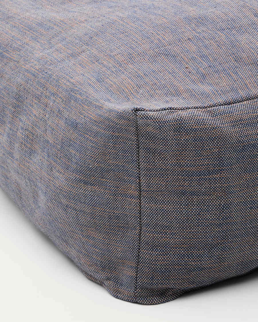 Pouf Vedell 100% PET dark blue 60 x 60 x 30 cm
