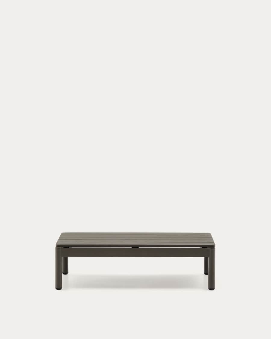 Sorells coffee table in green aluminum 52,4 x 91 cm