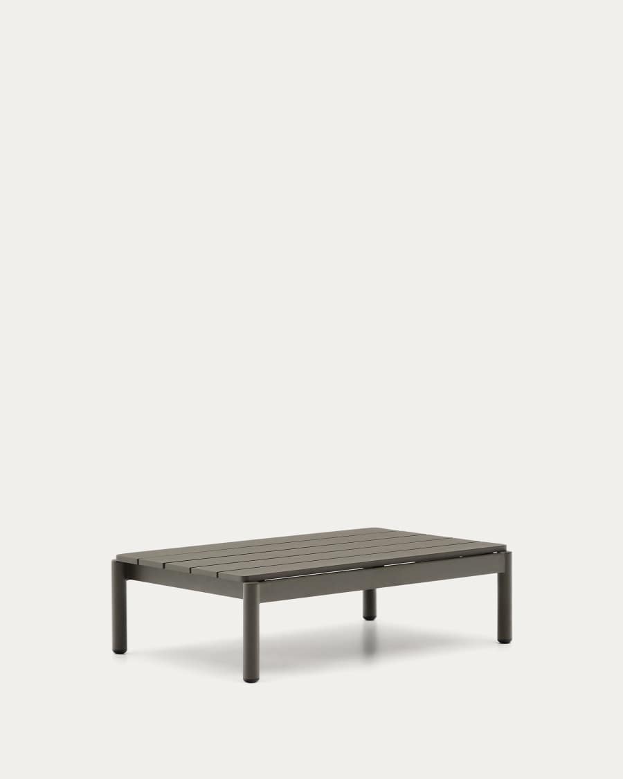 Sorells coffee table in green aluminum 52,4 x 91 cm