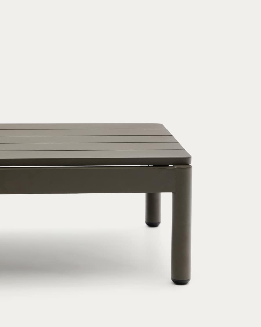 Sorells coffee table in green aluminum 52,4 x 91 cm