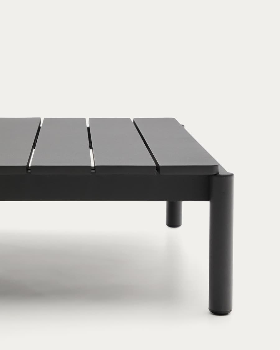 Sorells coffee table in gray aluminum 89 x 91 cm