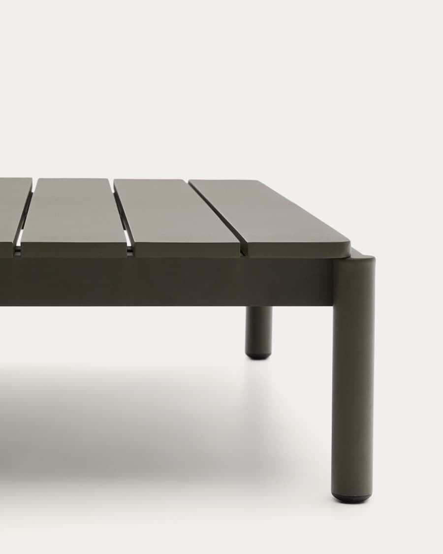 Sorells coffee table in green aluminum 89 x 91 cm