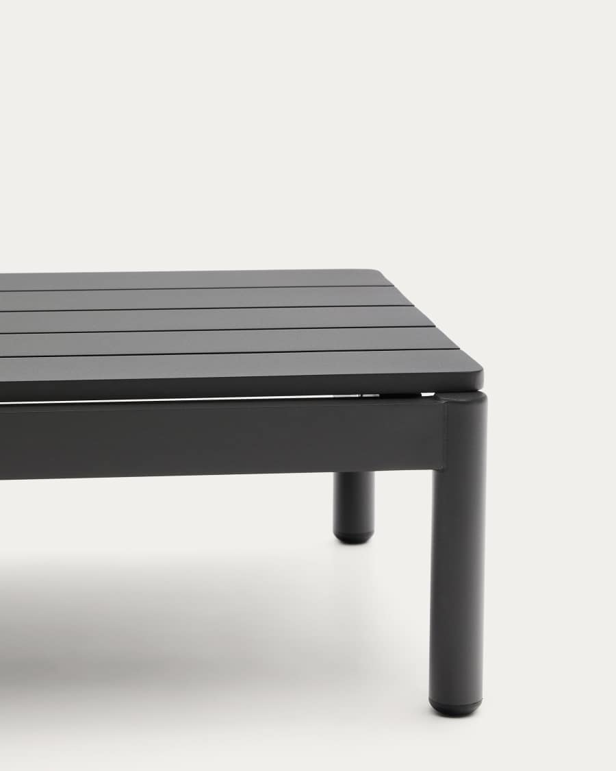Sorells coffee table in grey aluminum 52,4 x 91 cm