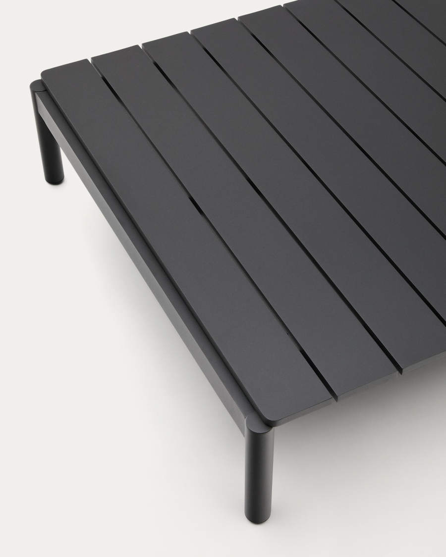 Sorells coffee table in gray aluminum 89 x 91 cm