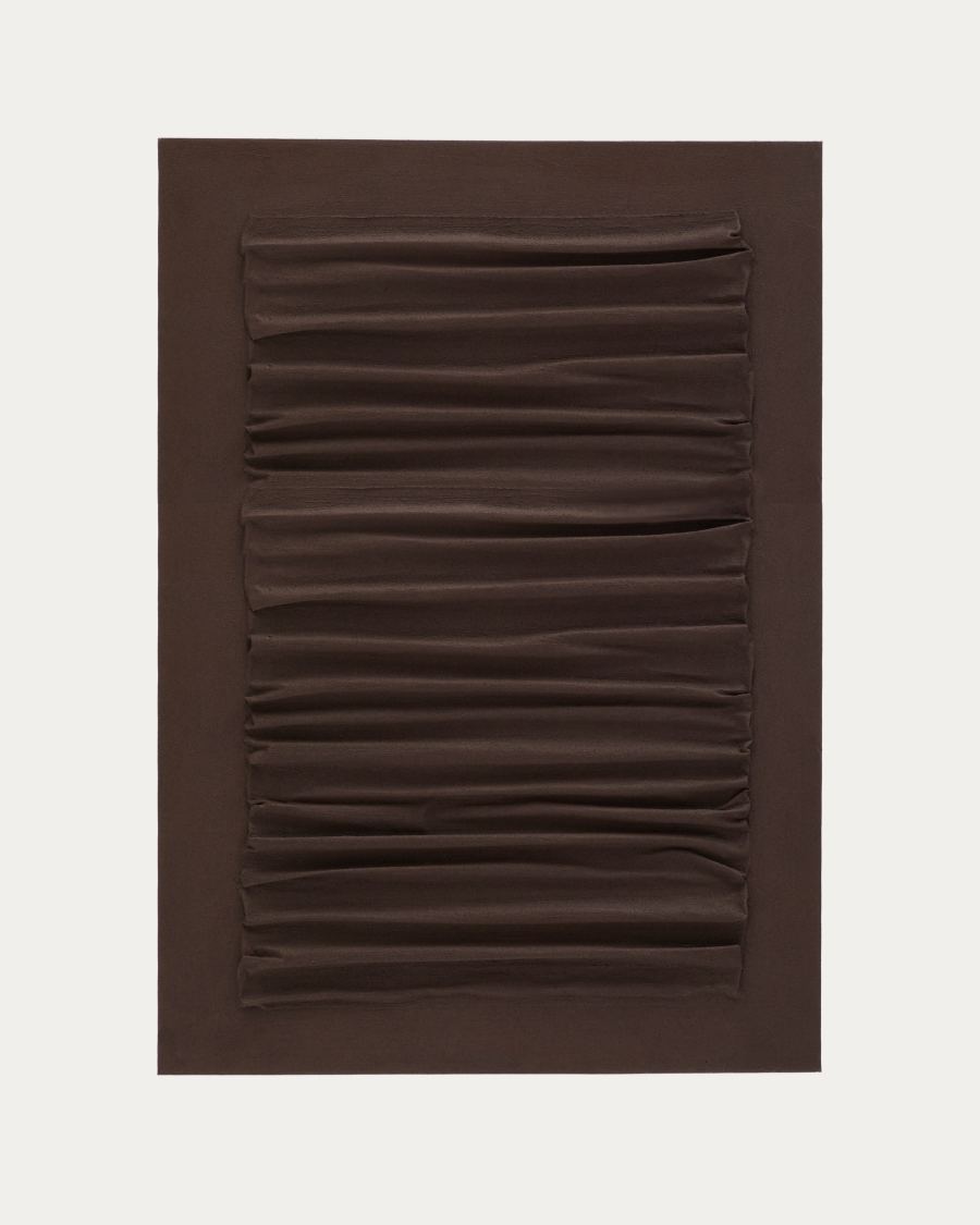 Thud canvas with brown relief feature, 90 x 60 cm