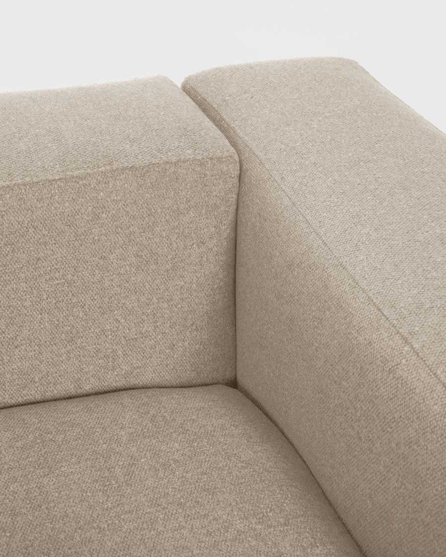 Blok 3-seater sofa beige chenille 240 cm