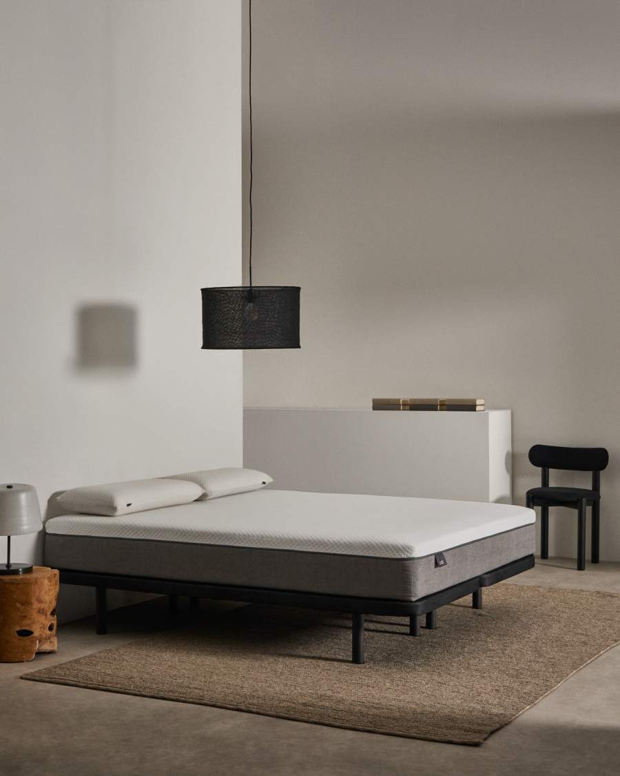 Under base upholstered with 3D fabric for 160 x 200cm mattress