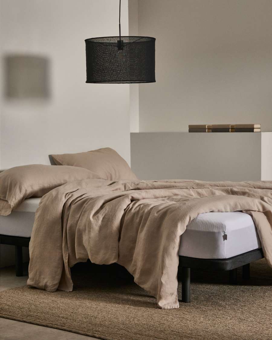 Under base upholstered with 3D fabric for 160 x 200cm mattress