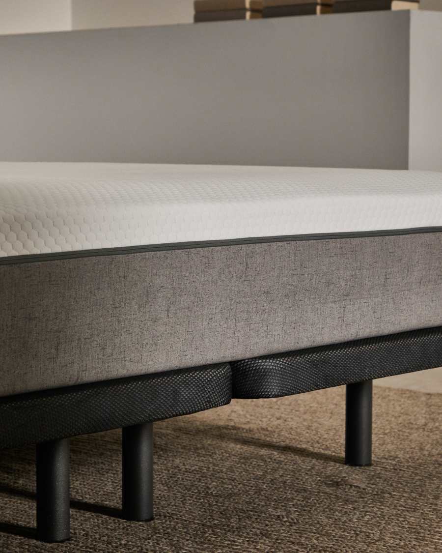 Under base upholstered with 3D fabric for 160 x 200cm mattress