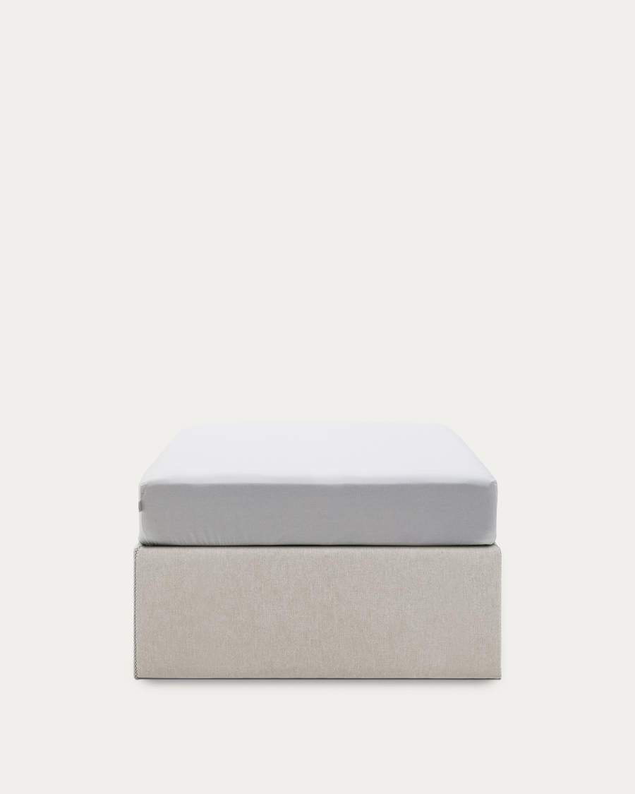Matters ottoman bed base in beige for a 90 x 190 cm mattress