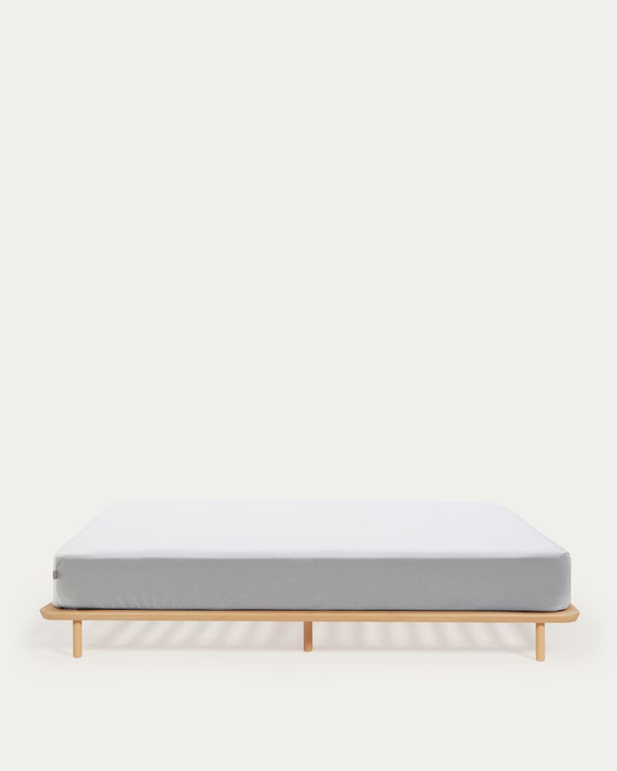 Anielle bed made from solid ash wood for a 160 x 200 cm mattress