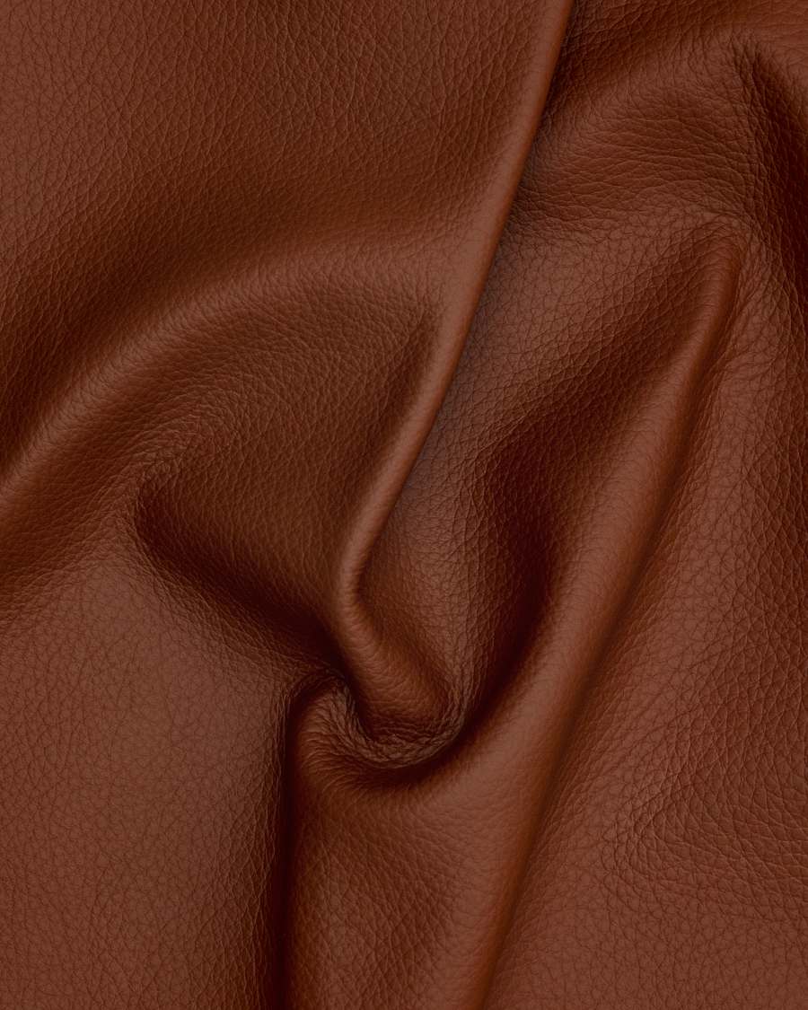 Leather sample Verso rust brown VO86 10 x 15 cm