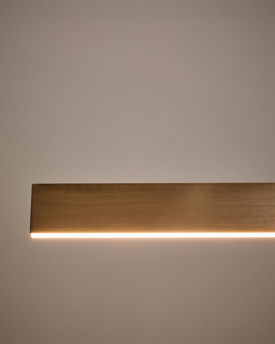 Boadella aluminium ceiling lamp with silver brushed painted finish