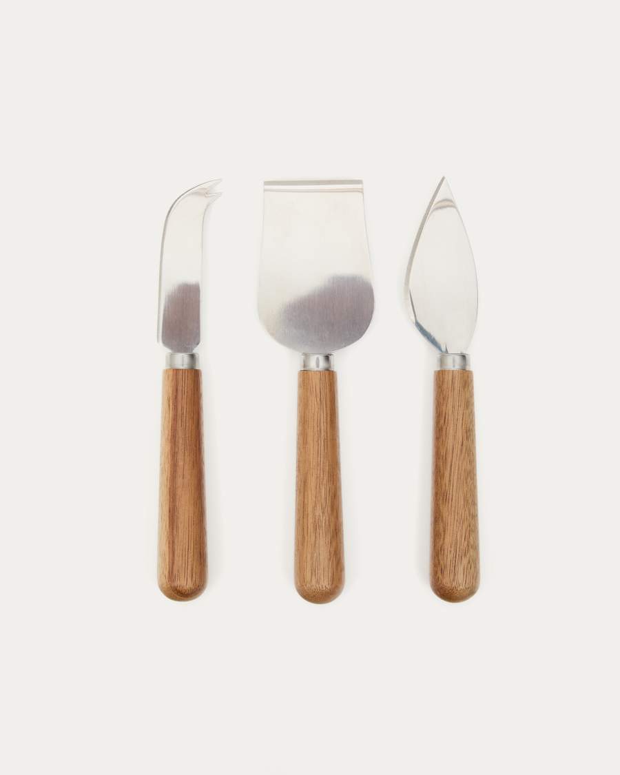 Set Nukha di 3 posate per formaggio in legno di acacia FSC 100%