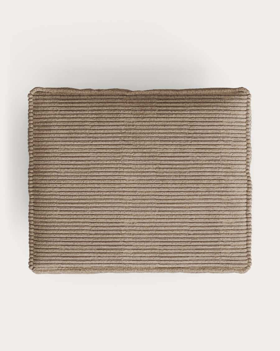 Blok cushion thick taupe corduroy 50 x 60 cm