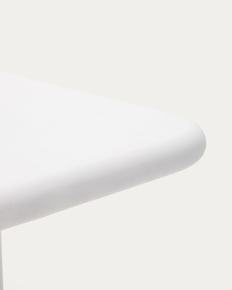 Addaia white cement table 135 x 135cm