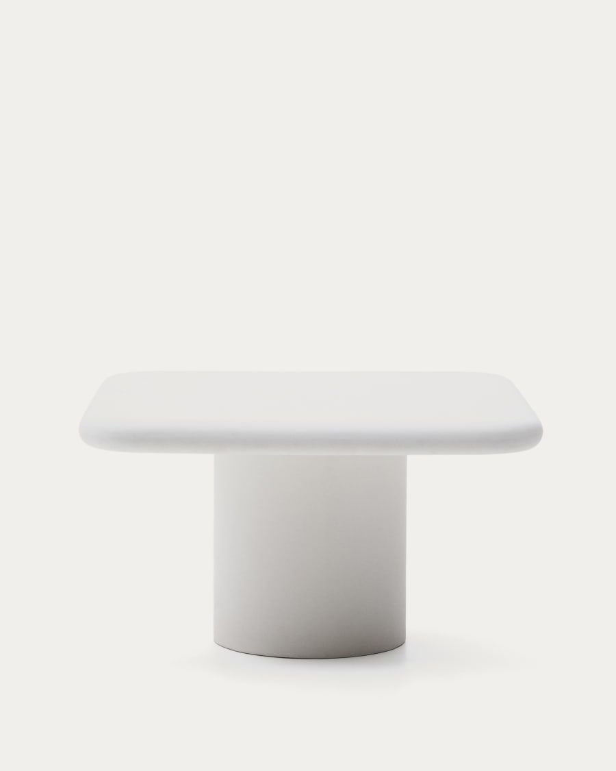 Addaia white cement table 135 x 135cm