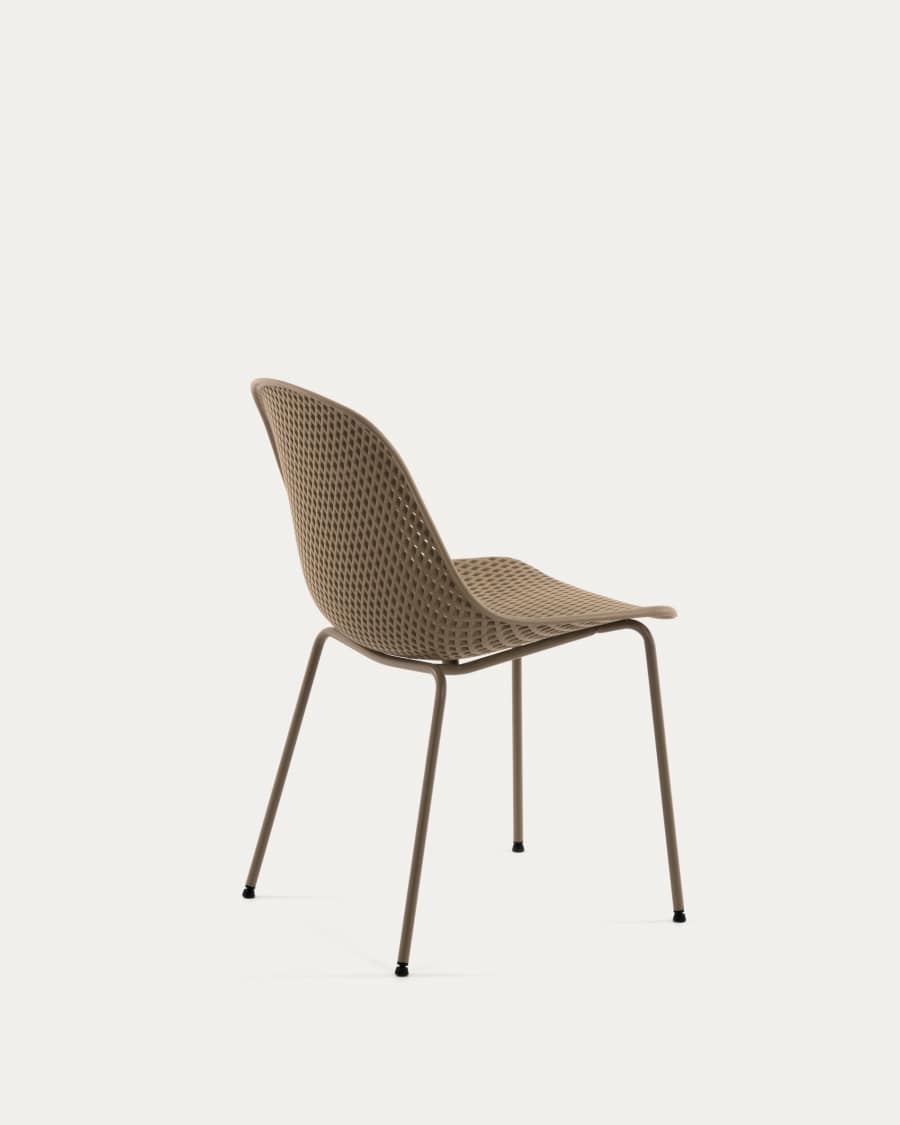 Quinby outdoor dining chair in beige