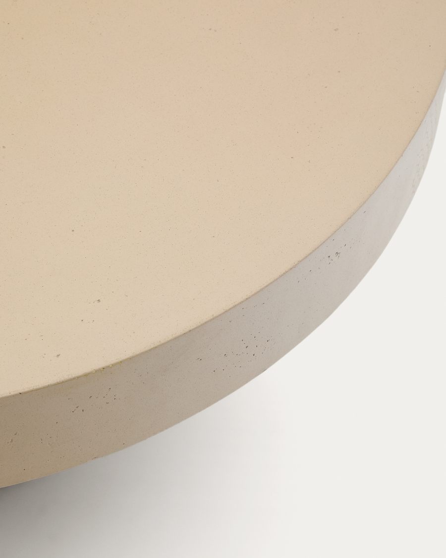 Aiguablava beige cement coffee table Ø66cm