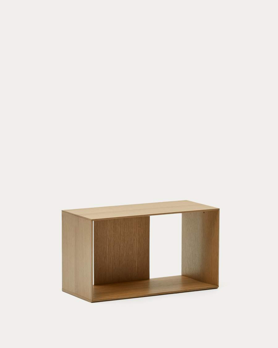 Litto medium shelf module in oak veneer, 67 x 38 cm