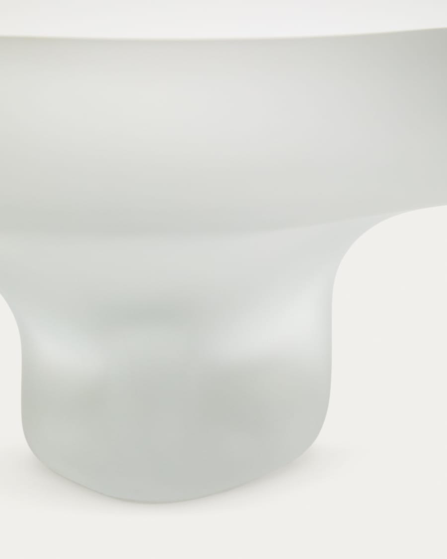 Ondaro frosted glass centrepiece 15cm