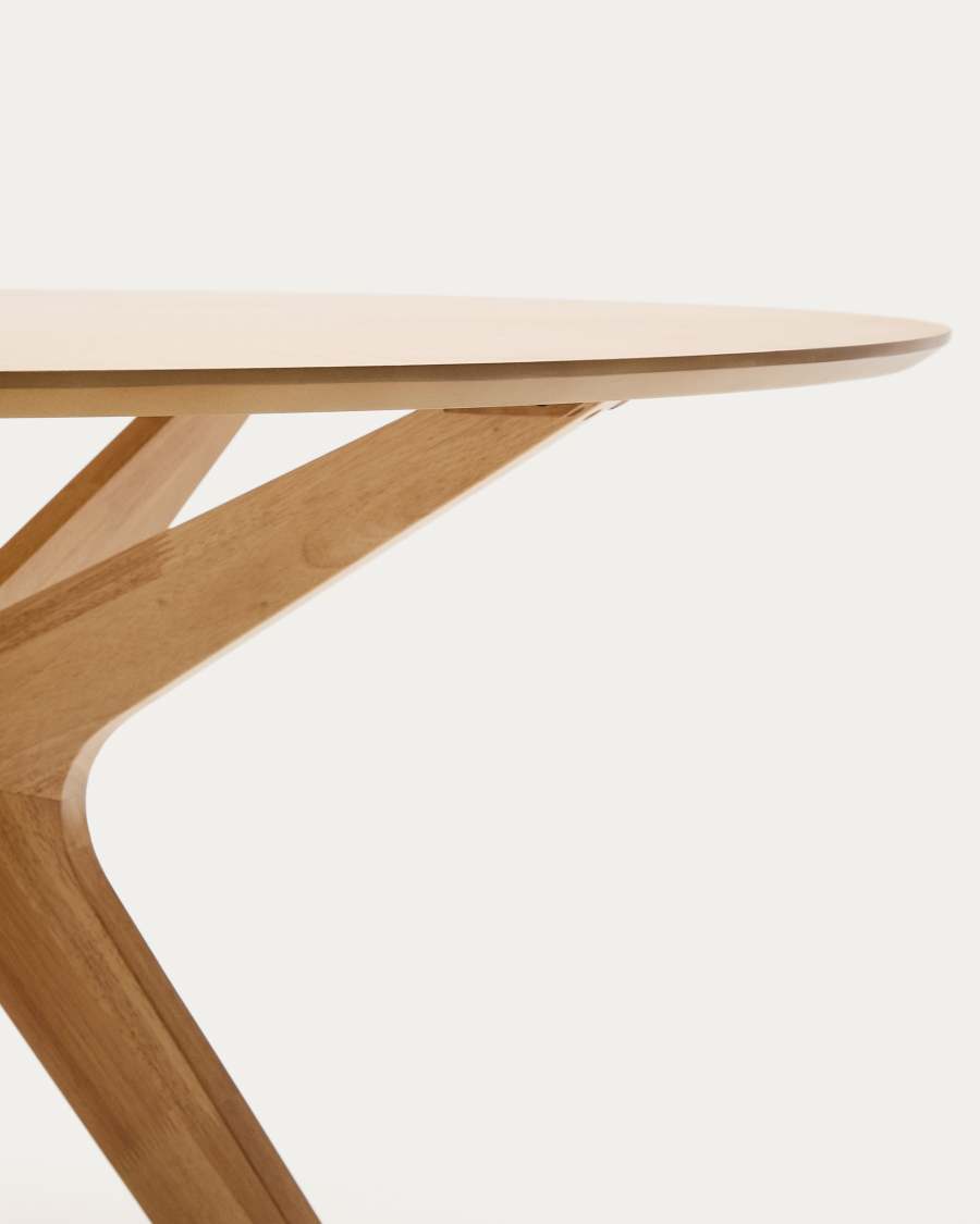 Naanim round table in oak veneer, Ø 120 cm