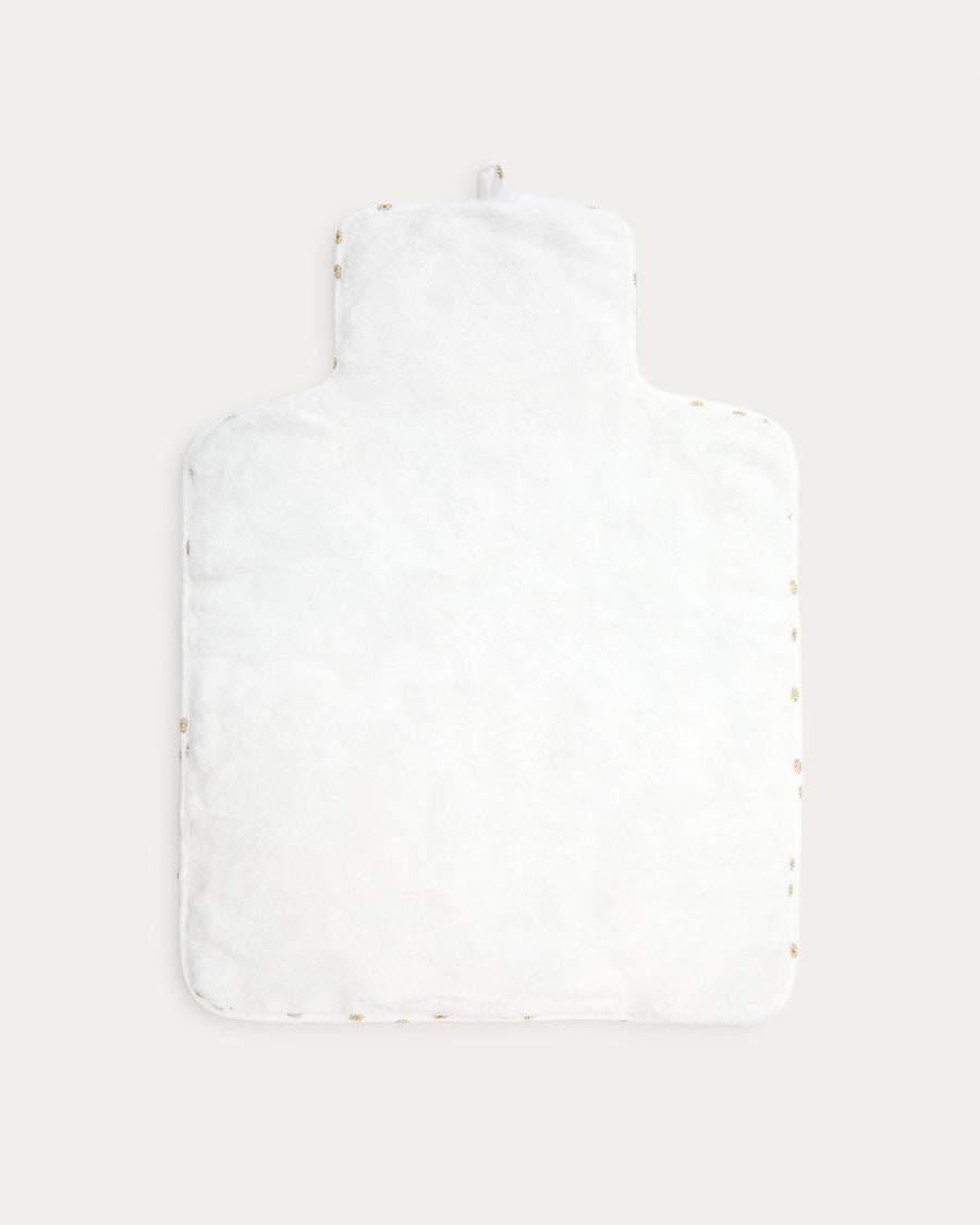 Olna travel changing mat in 100% cotton with a sun print