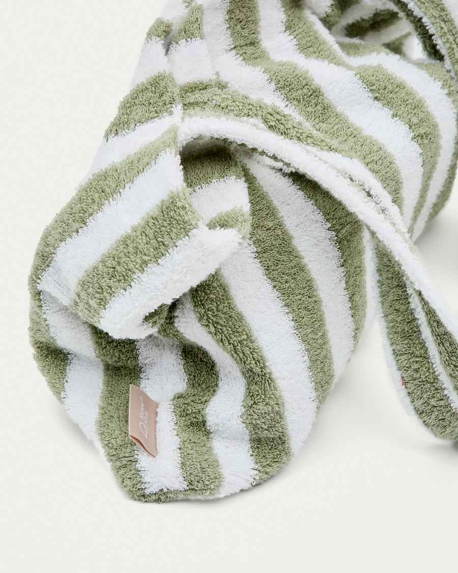 Bossa Nuni de cotó ratlles blanc i verd