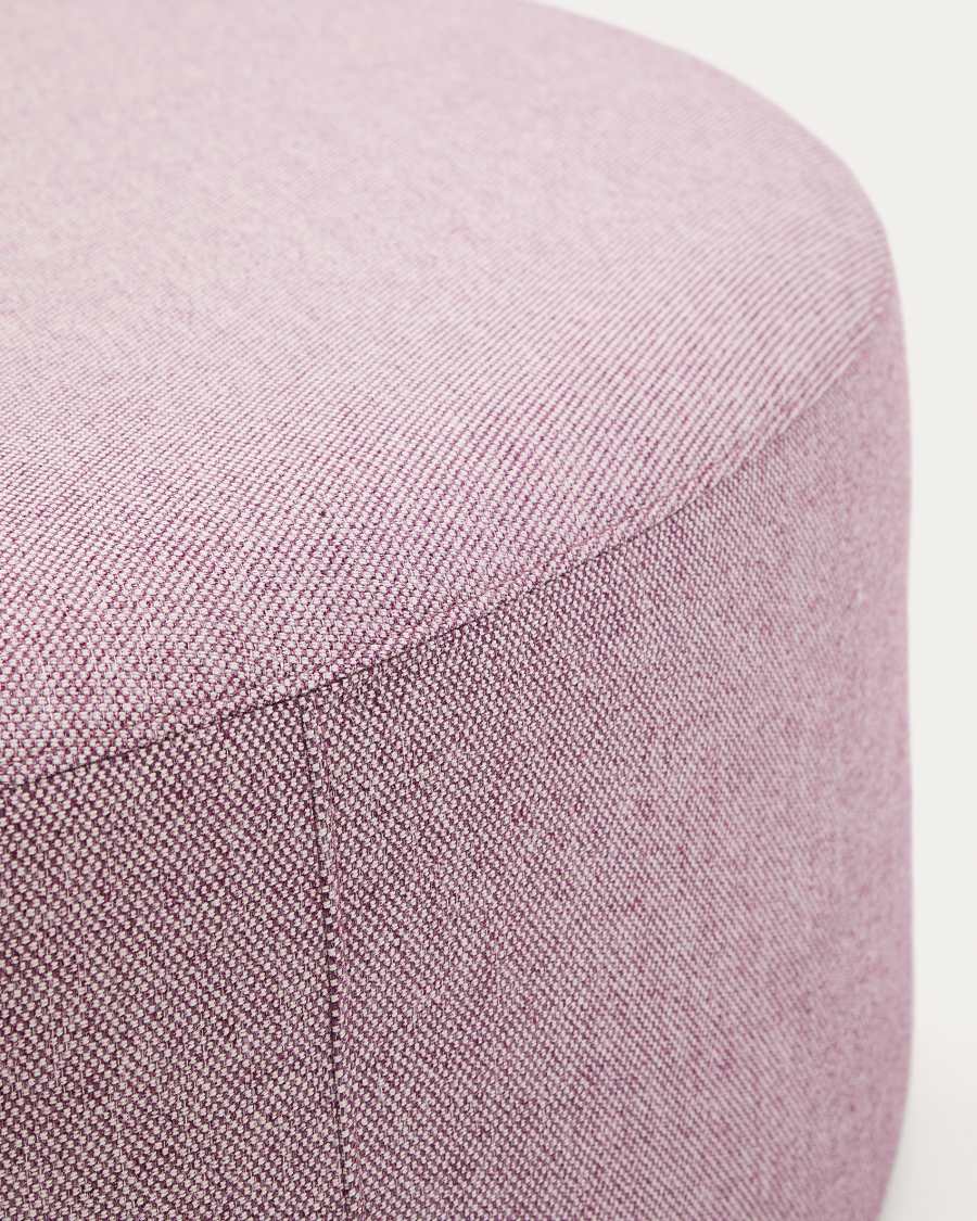 Repose-pieds déhoussable Kaeli violet Ø 120 cm