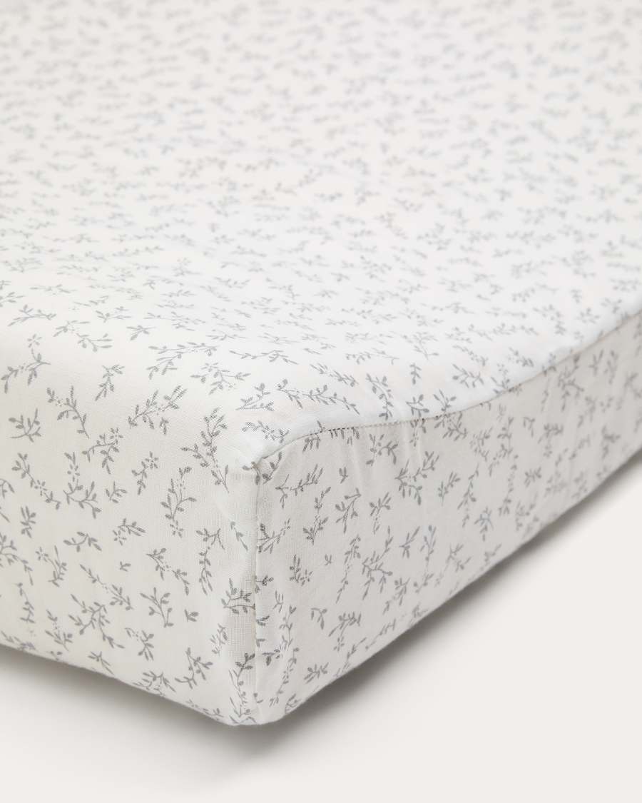 100% white cotton cover for Olna changing mat 50 x 70 cm