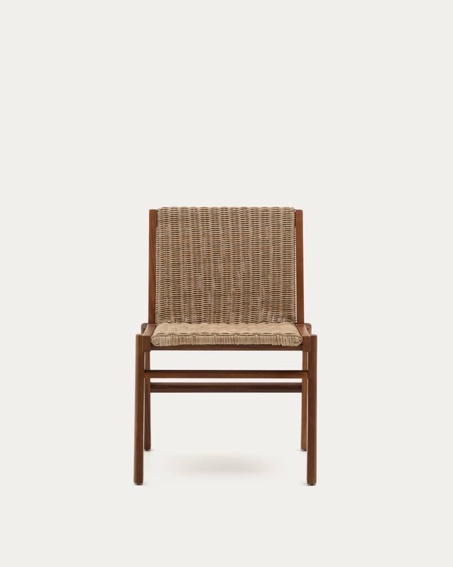 Itani chair in FSC 100% solid acacia wood and synthetic rattan