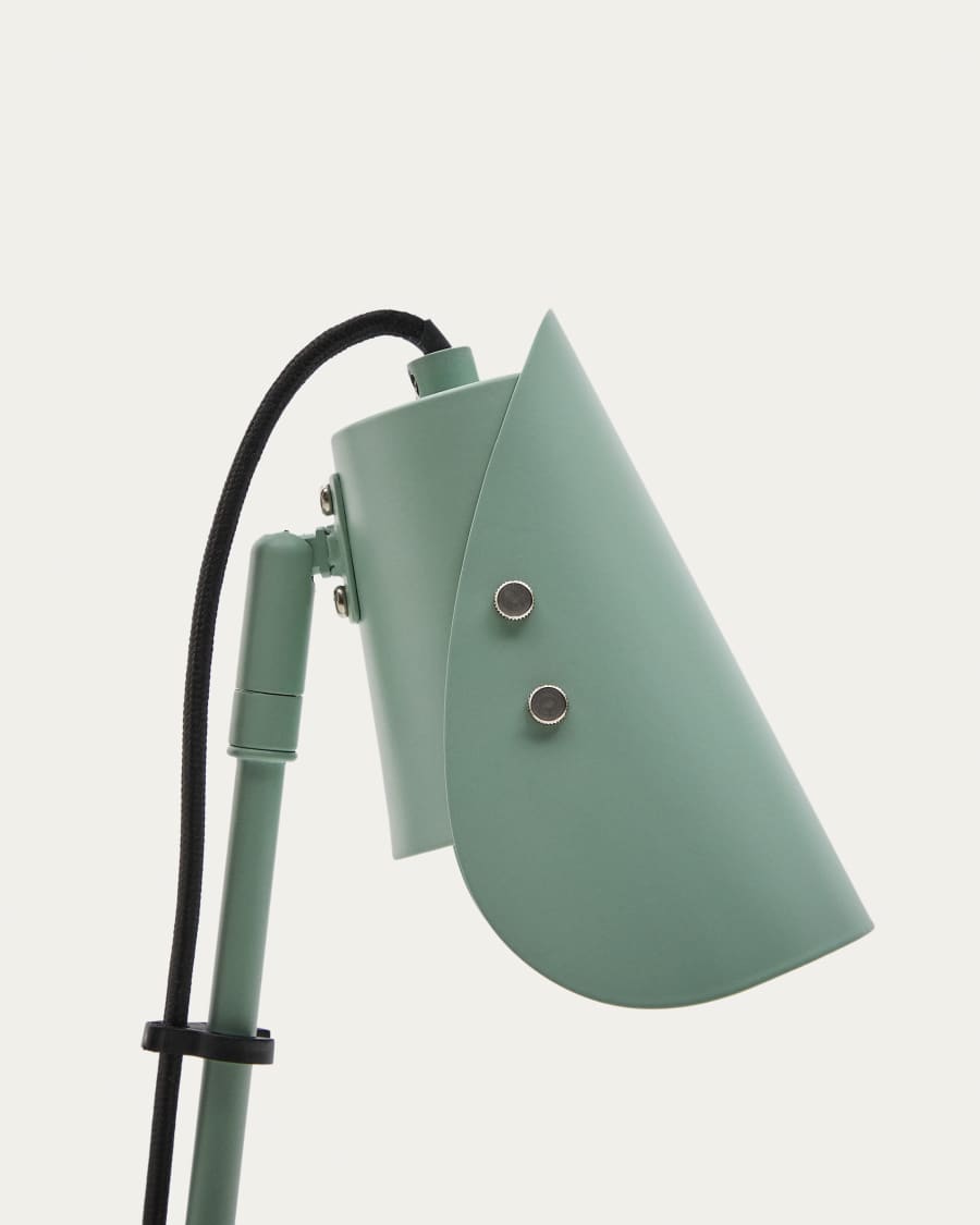 Jula desk lamp with clamp in green metal