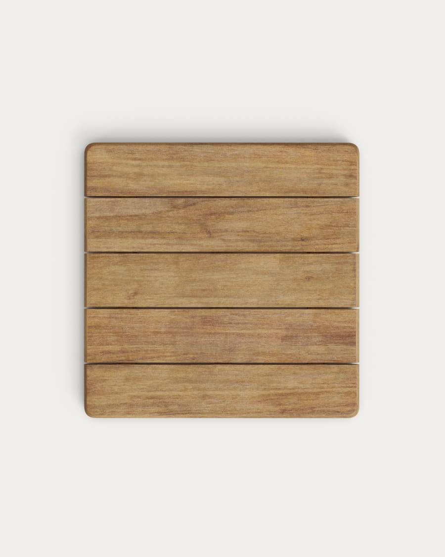 Saura square table top made of acacia wood in a natural finish, 70 x 70 cm FSC 100%