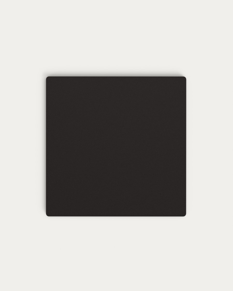 Tiaret outdoor table top in black, 68 x 68 cm