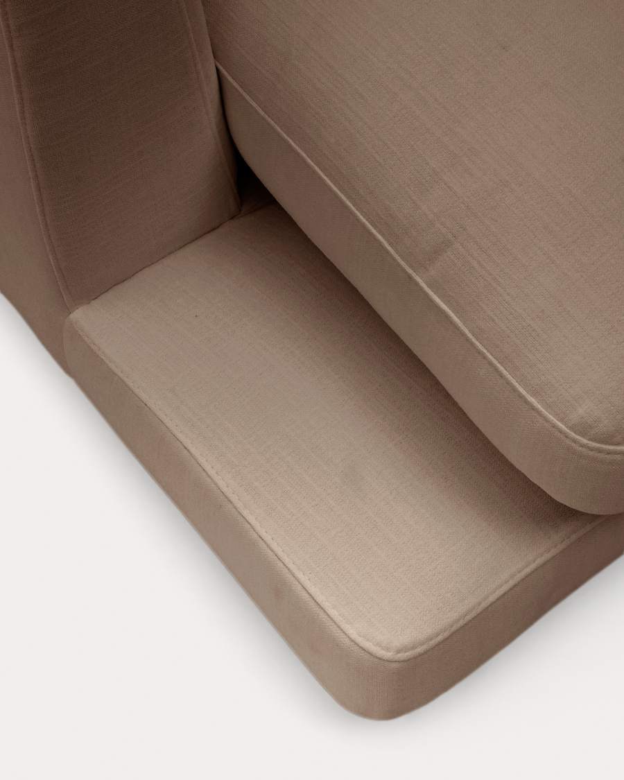 Gala Module Left Chaise Lounge Light Brown