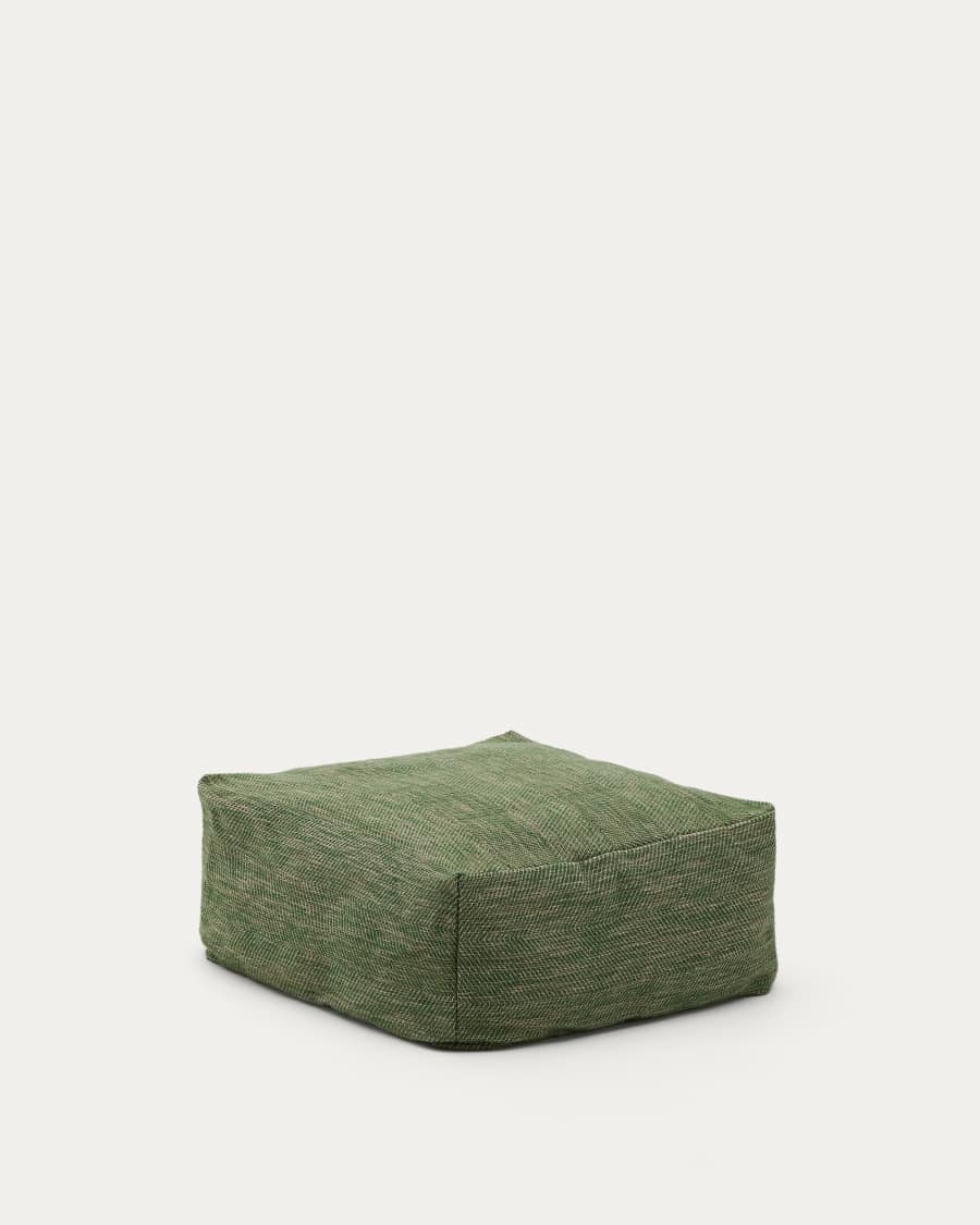 Pouf Vedell 100% PET verde 60 x 60 x 30 cm