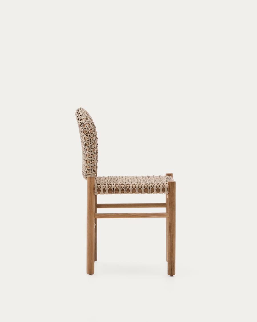 Tavira outdoor chair in solid teak wood