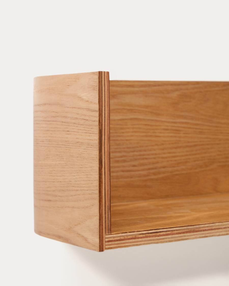 Octavia shelf made of ash plywood FSC Mix Credit 90 x 20 cm