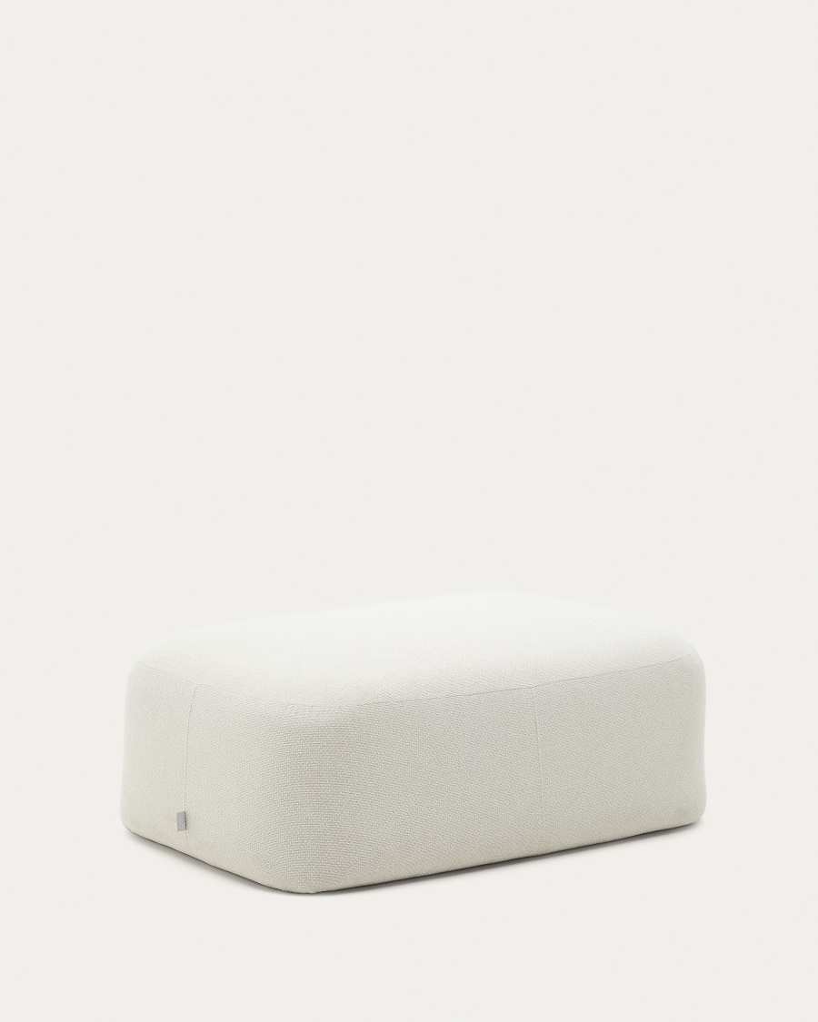 Martina ecru chenille footrest 123 x 85cm