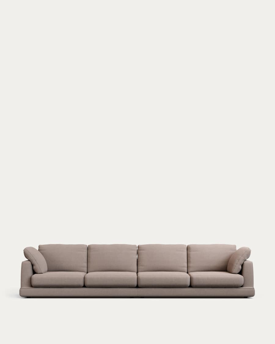 Gala 6-seater sofa taupe, 390 cm