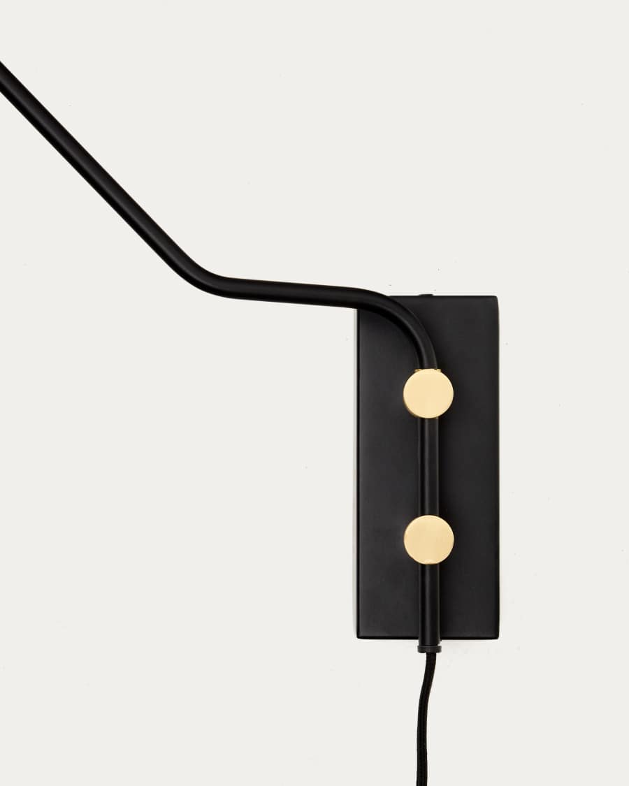 Jex wall lamp made of black painted metal